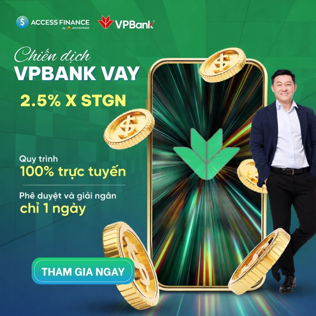 VPBank Vay - Quy trình 100% trực tuyến